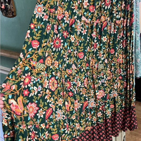 NATURAL LIFE Green and Pink Casual Maxi Dress - Picture 4 of 5